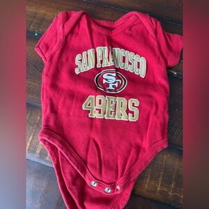 San Francisco 49ers baby onesie